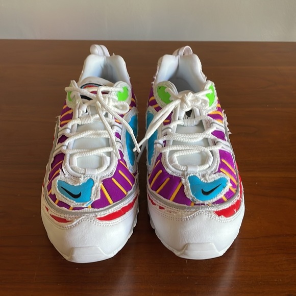 Nike Shoes Womens 11.5 Air Max 98 Cut Away White Multi-color CJ0634-101 - Picture 3 of 6